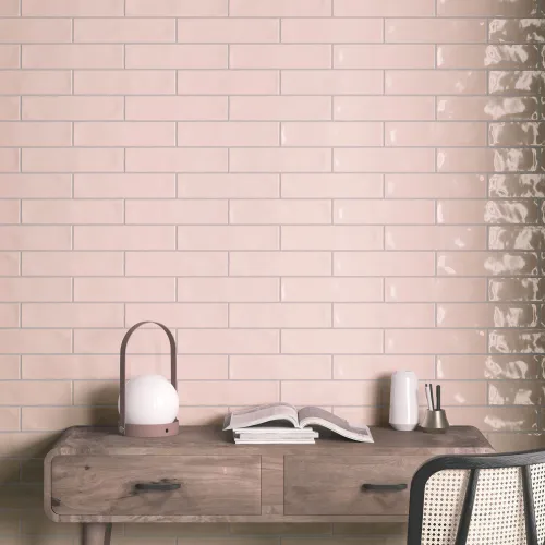Настенная плитка Vilar Albaro Rural Pink Blush Brillo 7.5x30 см